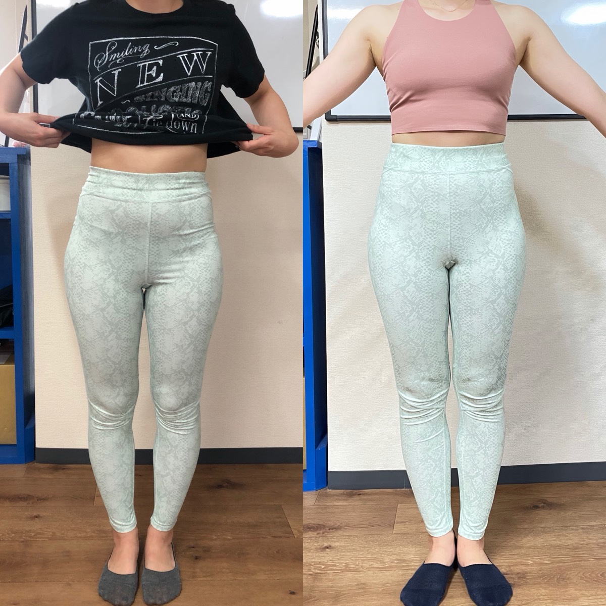 ③ズリッと脚ズレタイプのビフォーアフター